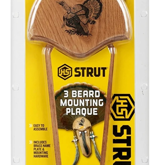 Nwt Hunters Specialties Strut 3 beard mounting plaque trophy mount - Picture 6 of 7